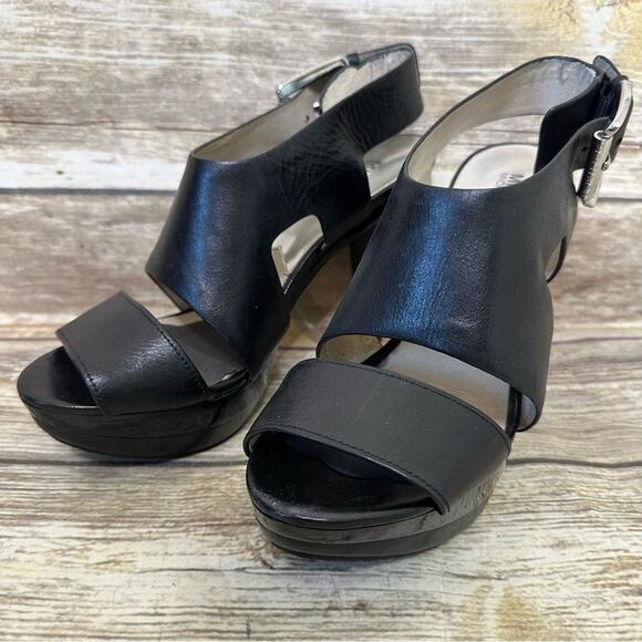 Michael Kors size 8 Carla stack stiletto heel in black - Picture 3 of 7